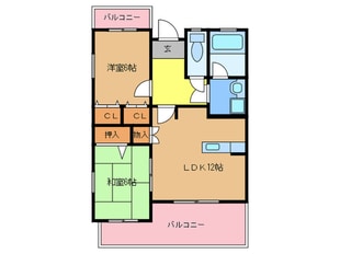 コ－ポ光岡Ⅲの物件間取画像